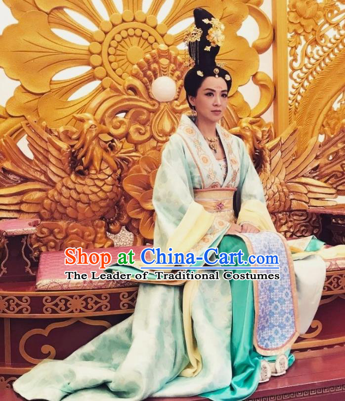 Chinese Ancient Palace Lady Hanfu Tang Dynasty Imperial Concubine Queen Embroidered Historical Costumes for Women