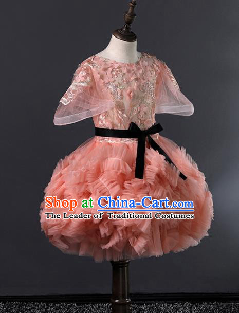 Top Grade Stage Performance Catwalks Costumes Children Halloween Cosplay Princess Full Dress Chorus Modern Fancywork Clothing