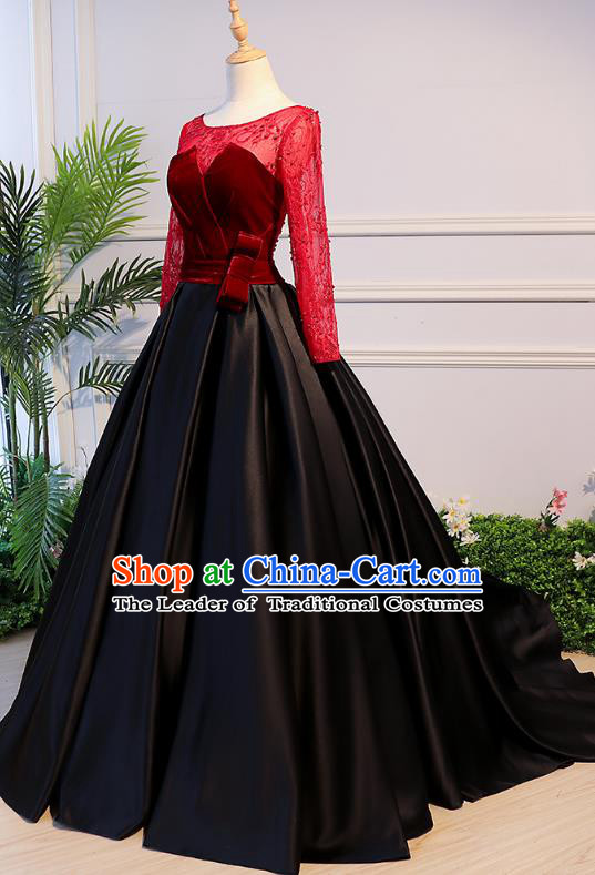 Top Grade Stage Performance Catwalks Costumes Wedding Dress Princess Full Dress Chorus Modern Fancywork Clothing