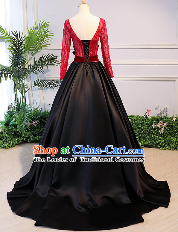 Top Grade Stage Performance Catwalks Costumes Wedding Dress Princess Full Dress Chorus Modern Fancywork Clothing
