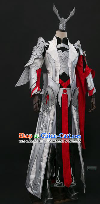 China Ancient Cosplay Swordsman General Costumes Chinese Traditional Knight-errant Clothing for Men
