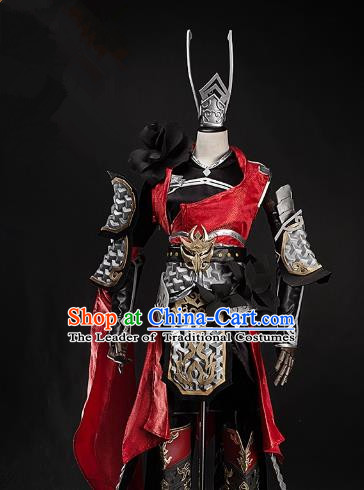 China Ancient Cosplay Female Swordsman Costumes Chinese Traditional Heroine Knight-errant Clothing for Women