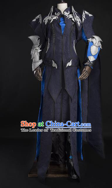 Traditional China Cosplay Swordsman Costumes Chinese Ancient Kawaler Knight-errant Clothing for Men
