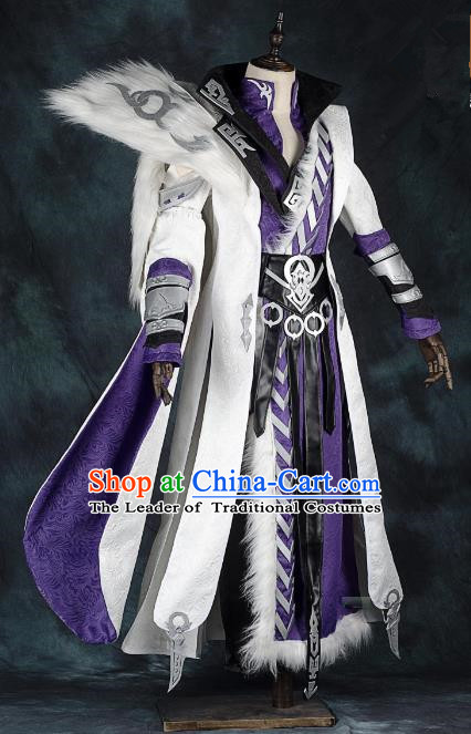 China Traditional Cosplay Prince Swordsman Costumes Chinese Ancient Kawaler Knight-errant Clothing for Men