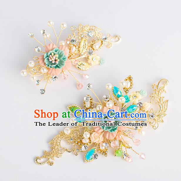 Chinese Ancient Bride Hair Accessories Xiuhe Suit Hairpins Hair Sticks for Women
