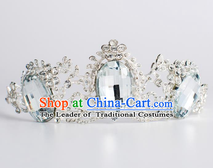 Baroque Bride Hair Accessories Crystal Royal Crown Classical Wedding Princess Imperial Crown for Women