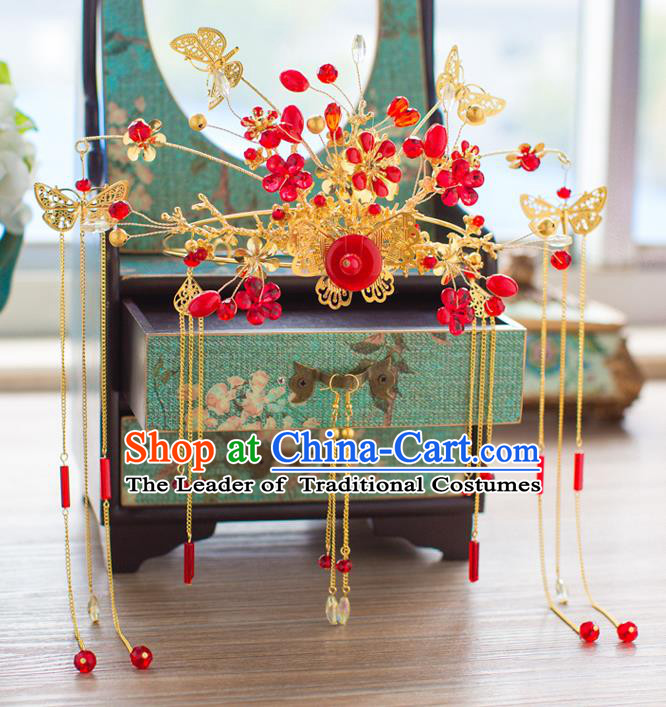 Chinese Ancient Style Hair Jewelry Accessories Cosplay Hairpins Headwear Hair Crown Headdress for Women