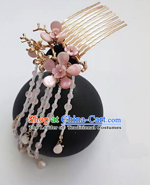Traditional Handmade Chinese Ancient Classical Hair Accessories Hairpins Tassel Hair Comb for Women