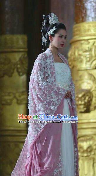 Chinese Ancient Princess Consort Hanfu Dress Northern and Southern Dynasties Palace Princess Embroidered Replica Costumes for Women