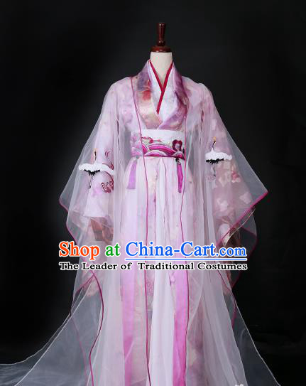 Traditional Chinese Princess Costume Ancient Han Dynasty Imperial Concubine Embroidered Hanfu Dress for Women
