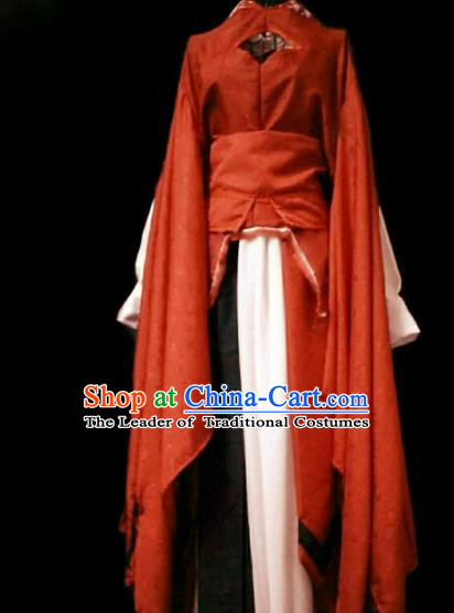 Chinese Ancient Palace Lady Hanfu Han Dynasty Imperial Concubine Queen Embroidered Historical Costumes for Women