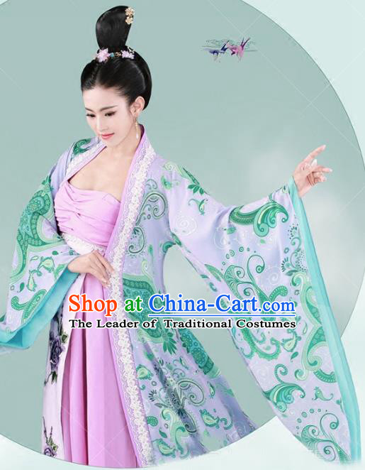 Chinese Traditional Tang Dynasty Imperial Consort Hanfu Dress Ancient Palace Lady Costume for Women