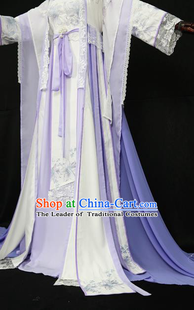 Chinese Ancient Cosplay Queen Costume Tang Dynasty Princess Embroidered Hanfu Dress for Women