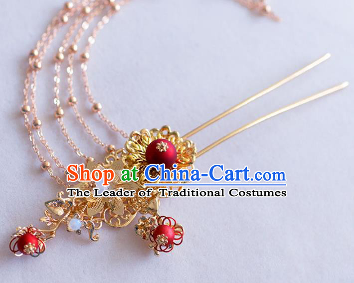 Chinese Ancient Hair Jewelry Accessories Hairpins Headwear Headdress Royal Crown for Women