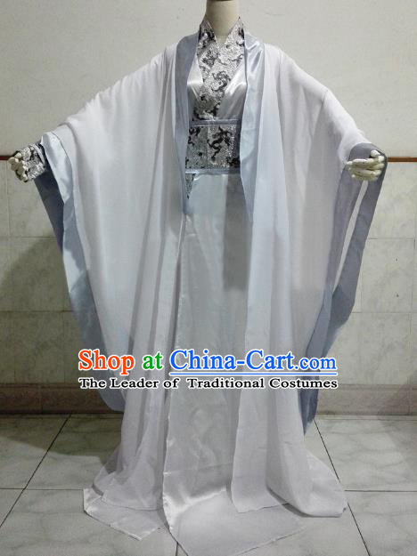 Chinese Ancient Cosplay Nobility Childe Costume Jin Dynasty Scholar Swordsman Clothing for Men