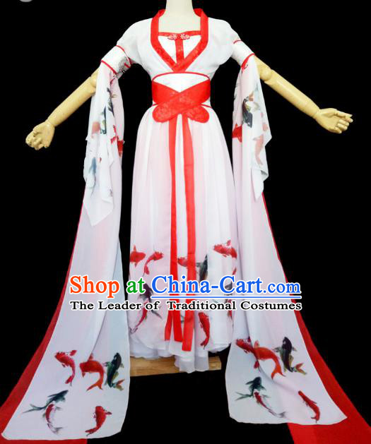 Chinese Ancient Cosplay Swordswoman Hanfu Dress Traditional Tang Dynasty Palace Lady Costume for Women