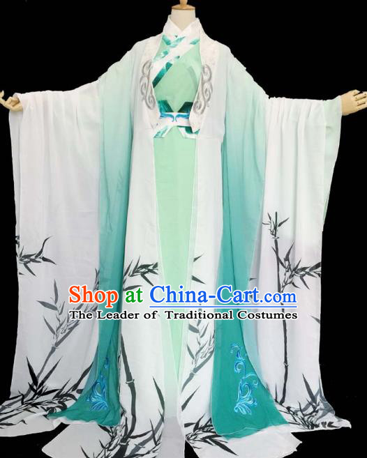 Chinese Ancient Cosplay Nobility Childe Green Costume Han Dynasty Prince Swordsman Clothing for Men