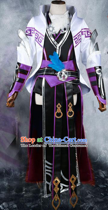 Chinese Traditional Ancient Young Lady Cosplay Swordswoman Costume for Women
