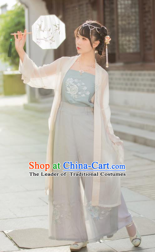 Chinese Ancient Palace Lady Hanfu Han Dynasty Imperial Concubine Queen Embroidered Historical Costumes