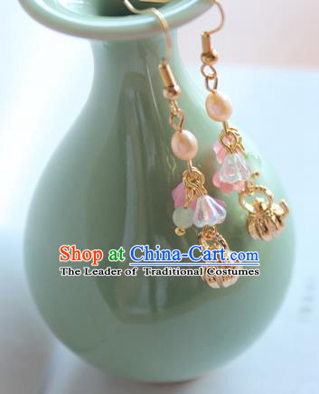 Chinese Ancient Handmade Teapot Earrings Accessories Hanfu Eardrop for Women