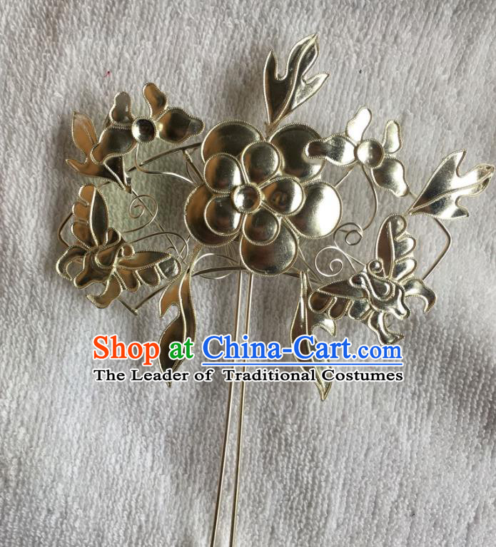 Traditional Chinese Miao Nationality Butterfly Flowers Hairpins Hair Accessories for Women