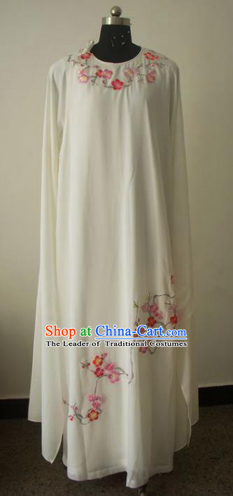 Chinese Traditional Beijing Opera Embroidered Wintersweet Costumes China Peking Opera Niche Silk Robe for Adults