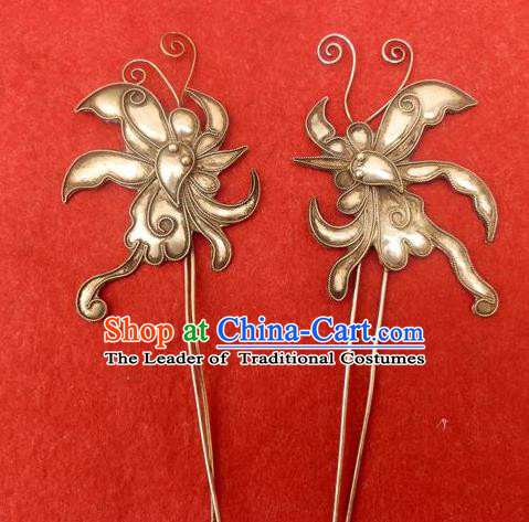 Chinese Traditional Ancient Queen Butterfly Hairpins Hair Accessories for Women
