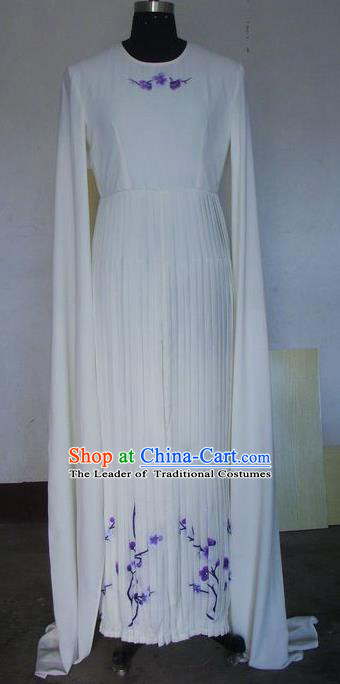 Chinese Traditional Beijing Opera Young Lady Costumes China Peking Opera Diva White Dress for Adults
