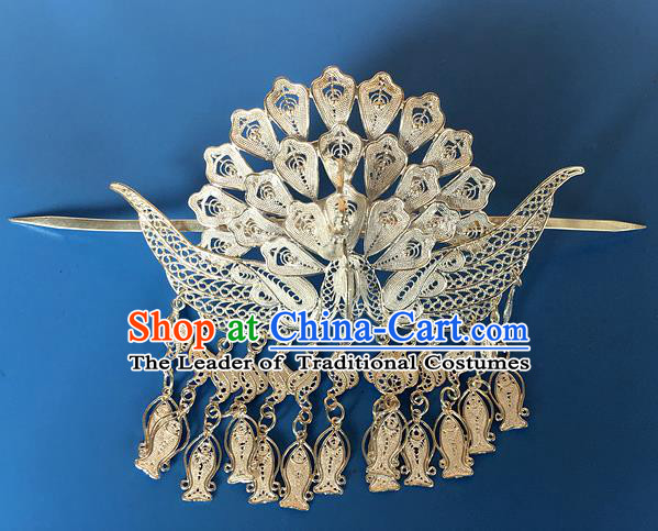 Chinese Traditional Ancient Princess Phoenix Hairdo Crown Hairpins Hair Accessories for Women