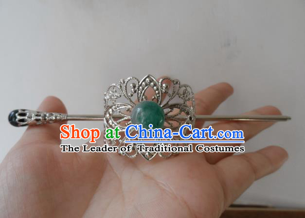 Chinese Traditional Ancient Handmade Hairdo Crown Hair Accessories Swordsman Hairpins for Men
