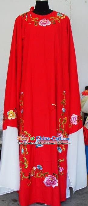 Chinese Traditional Shaoxing Opera Niche Red Robe Clothing Peking Opera Scholar Costume for Adults