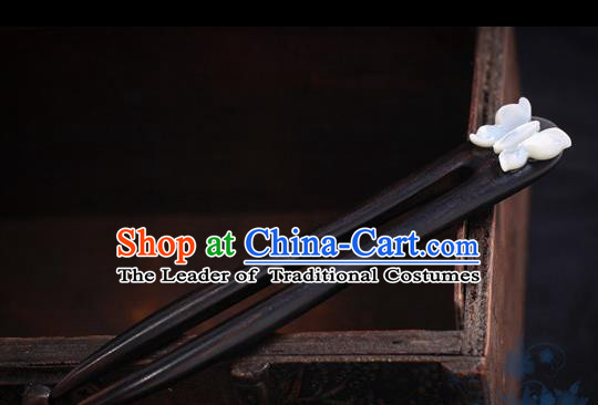 Chinese Traditional Hair Accessories Ancient Hanfu Ebony Hair Clip Hairpin for Women