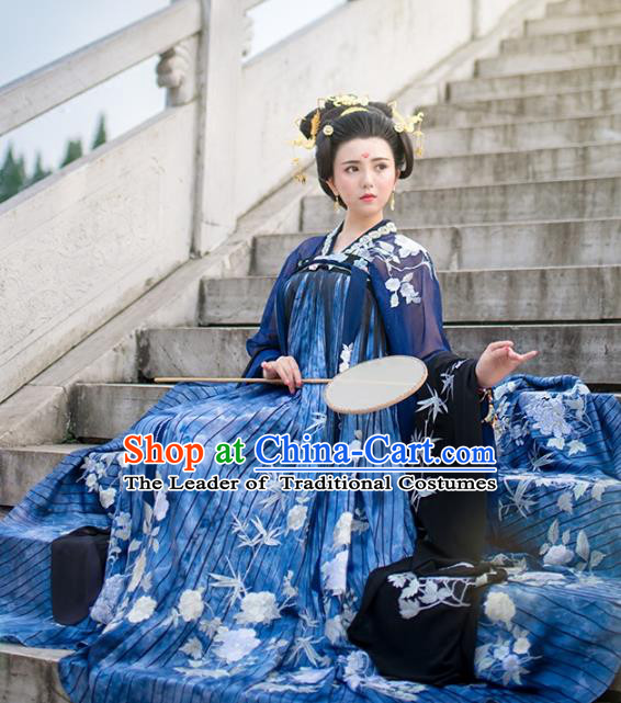 Chinese Tang Dynasty Imperial Consort Costume Ancient Peri Hanfu Dress for Women