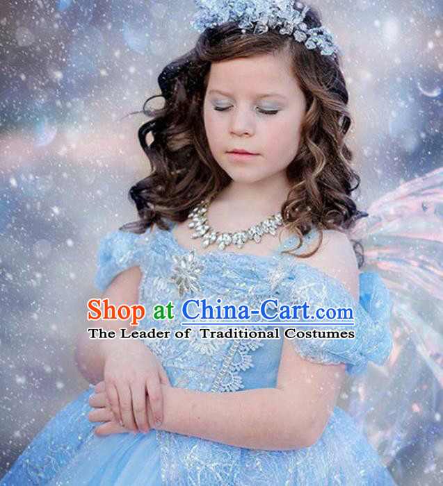 Top Grade Stage Performance Catwalks Costumes Children Halloween Cosplay Princess Full Dress Chorus Modern Fancywork Clothing