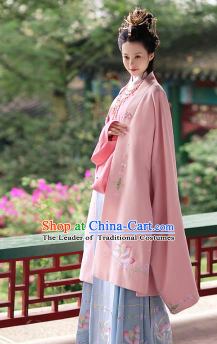 Chinese Ancient Palace Lady Hanfu Han Dynasty Imperial Concubine Queen Embroidered Historical Costumes