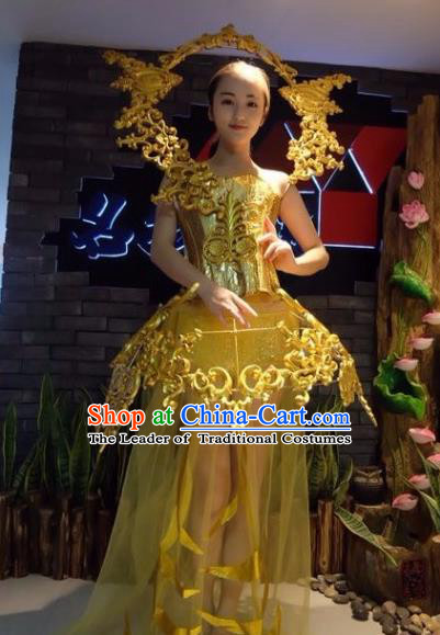 Top Grade Catwalks Costume Halloween Stage Performance Brazilian Carnival Dress for Women