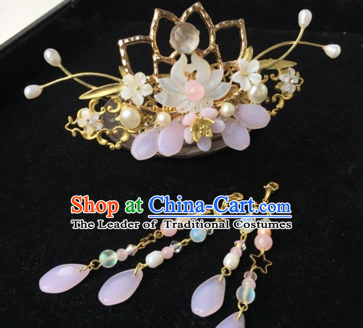 Chinese Ancient Style Hair Jewelry Accessories Cosplay Hairpins Headwear Headdress for Women