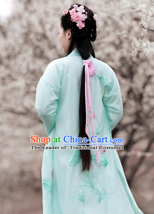 Chinese Ancient Palace Lady Hanfu Han Dynasty Imperial Concubine Queen Embroidered Historical Costumes