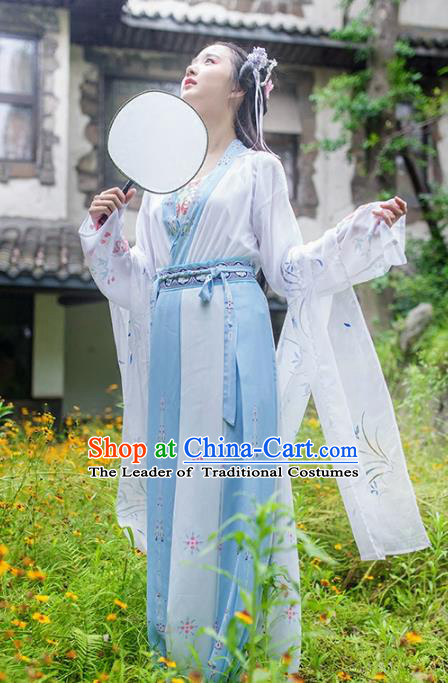 Traditional Chinese Ancient Peri Hanfu Dress Song Dynasty Princess Costumes for Rich Women