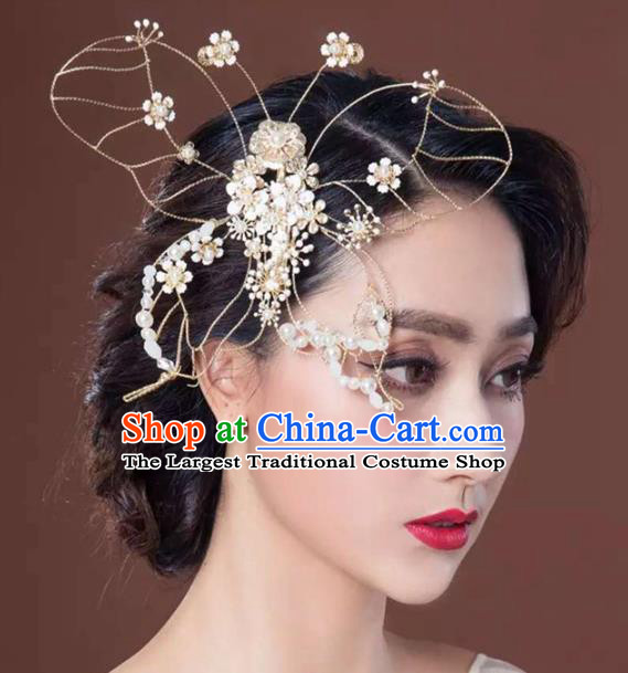 Handmade Wedding Hair Accessories Baroque Bridal Butterfly Hair Stick Headwear for Women