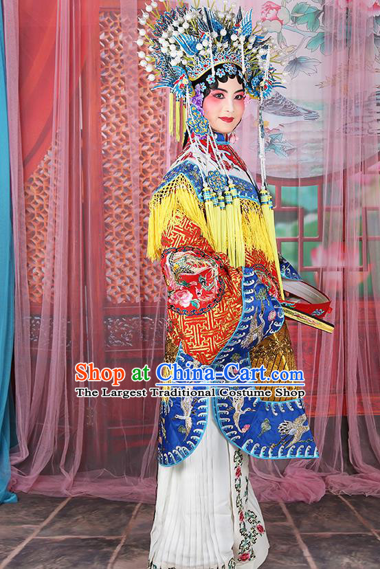 Traditional China Beijing Opera Costume Gifted Scholar Embroidered Robe and Hat Ancient Chinese Peking Opera Embroidery Clothing