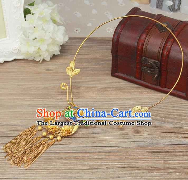 Top Grade Chinese Handmade Jewelry Accessories Bride Hanfu Necklace for Women