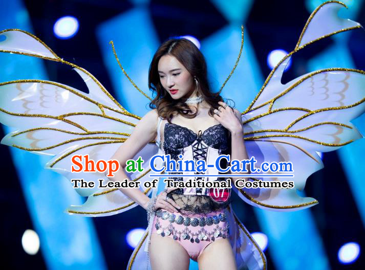 Top Grade Catwalks Swimsuit Wing Stage Performance Model Show Customized Butterfly Wings for Women