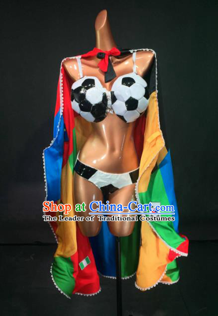 Top Grade Halloween Cosplay Catwalks Costume Model Show Football Girls Clothing for Women