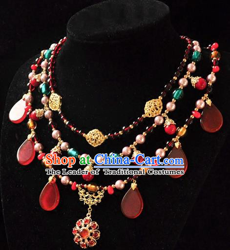 Chinese Traditional Jewelry Accessories Ancient Hanfu Necklace for Women