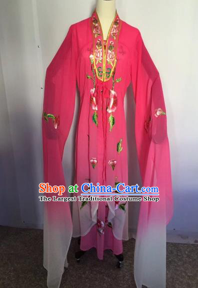 Chinese Traditional Peking Opera Palace Lady Rosy Dress Beijing Opera Diva Costumes for Adults