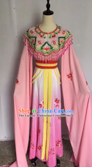 Chinese Traditional Peking Opera Princess Pink Dress Beijing Opera Diva Costumes for Adults