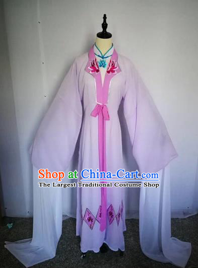 Chinese Traditional Peking Opera Actress Pink Dress Beijing Opera Buddhist Nun Embroidered Costumes for Adults