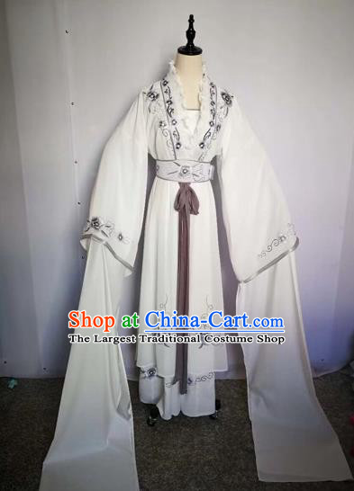 Chinese Traditional Peking Opera Actress Silk Dress Beijing Opera Princess Embroidered Costumes for Adults