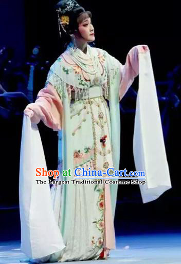 Traditional Chinese Peking Opera Diva Costume Beijing Opera Romance of the West Chamber Embroidered Dress for Adults